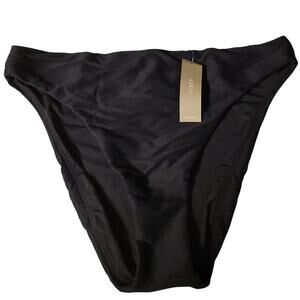 NWT J.Crew Ribbed High Rise Cheeky Bikini Bottom Women Beach Vacation Swim Sz M